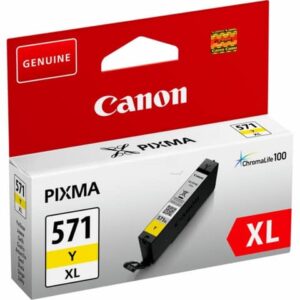 Original Canon Tintenpatrone gelb High-Capacity (0334C001,0334C001AA,334C001,334C001AA,CLI-571XLY,CLI-571YXL)