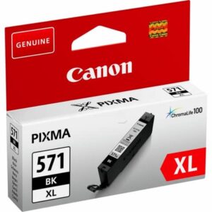 Original Canon Tintenpatrone schwarz High-Capacity (0331C001,0331C001AA,331C001,331C001AA,CLI-571BKXL,CLI-571XLBK)