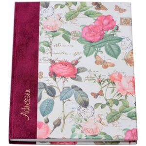 Adressbuch "Rosen" - A5, 24-tlg. Register