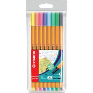 Fineliner point 88® Etui - 8er Etui - Pastellfarben