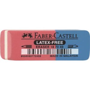 Radiergummi 7070-40 - 50 x 18 x 8mm, rot/blau