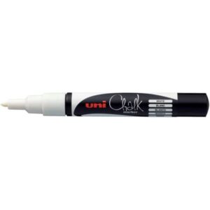 Kreidemarker Uni Chalk - 0,9 - 1,3 mm, weiß