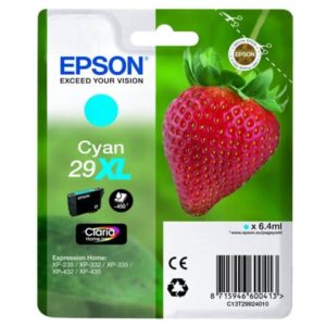 Original Epson Tintenpatrone cyan High-Capacity (C13T29924012,29XL,T2992,T29924012)
