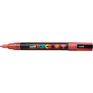 Marker - 0,9 - 1,3 mm, Glitter rot
