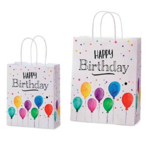 Geschenktragetasche »Happy Birthday« - 18 x 22 x 8 cm