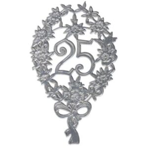 Jubiläumszahl 25 silber
