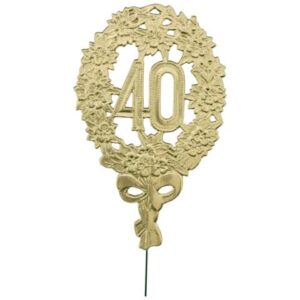 Jubiläumszahl 40 gold