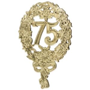 Jubiläumszahl 75 gold