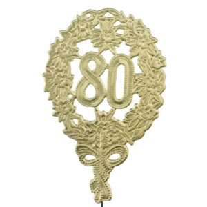 Jubiläumszahl 80 gold