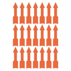 3008 Etiketten in Sonderformaten, 39 x 9 mm, vorgestaltet, 3 Blatt/63 Etiketten, leuchtrot