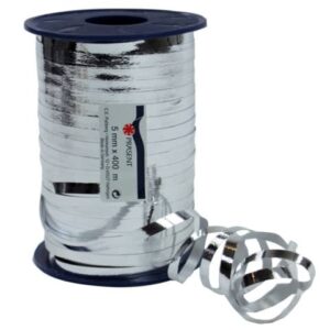 Ringelband - 5 mm x 400 m, metallic-silber