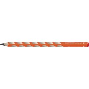 Ergonomischer Dreikant-Bleistift für Rechtshänder - EASYgraph in orange - Einzelstift - Härtegrad B