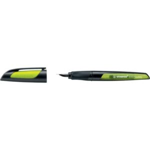 Schulfüller EASYbuddy® - Feder M, schwarz/limette, inkl. Standardpatrone
