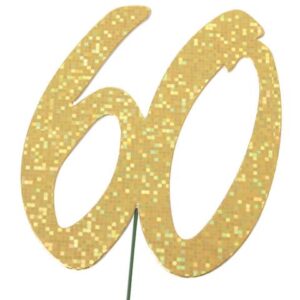 Jubiläumszahl 60 gold