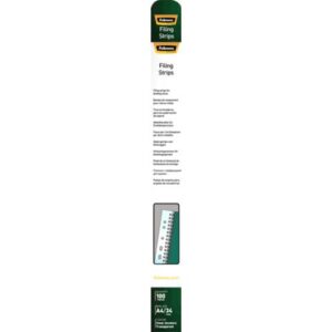 Abheftstreifen für Drahtbindung, 34 Stanzlöcher, transparent, 100 St./Packung
