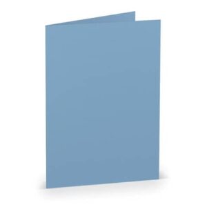 Briefkarte Paperado - A6, 220 g/qm, doppelt, hoch, dunkelblau gerippt
