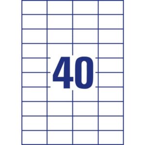 3651 Universal-Etiketten ultragrip - 52,5 x 29,7 mm, weiß, 4.000 Etiketten, permanent