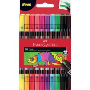 Faserschreiber Duo Neon - 10 Farben sortiert