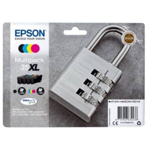 Original Epson Tintenpatrone MultiPack Bk,C,M,Y High-Capacity (C13T35964010,T359640,35XL,T3596,T35964010)