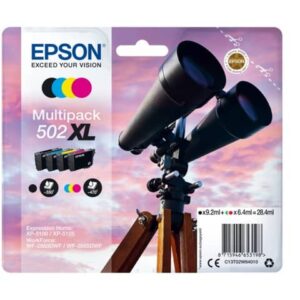 Original Epson Tintenpatrone MultiPack Bk,C,M,Y High-Capacity (C13T02W64010,T02W640,502XL,T02W6,T02W64010)