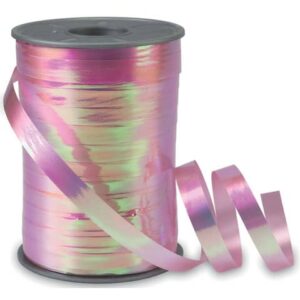Ringelband Irisee - 10 mm x 200 m, hellrosa