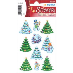 15262 Sticker DECOR Weihnachtswinterwald