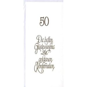 Karte zur goldenen Konfirmation - inkl. Umschlag