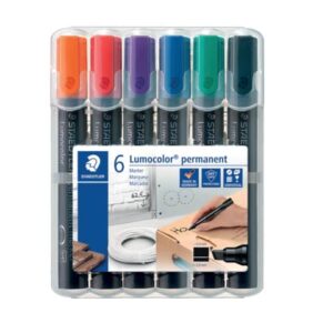 Permanentmarker Lumocolor® 350, STAEDTLER Box mit 6 Farben