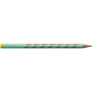 Ergonomischer Dreikant-Bleistift für Linkshänder - EASYgraph in pastellgrün - Einzelstift - Härtegrad HB