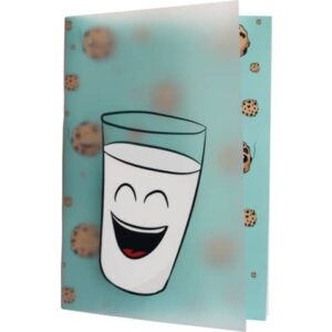 Notizheft Milch & Kekse - A5, kariert, 100 Blatt