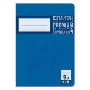 Heft PREMIUM LIN 9 - A5, 32 Blatt, 90 g/qm, PREMIUM LIN iert mit Rand