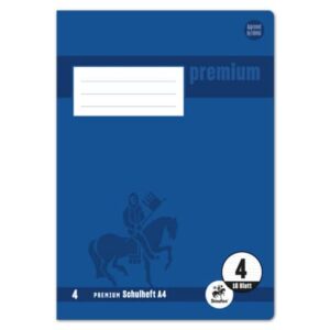 Heft PREMIUM LIN 4 - A4, 16 Blatt, 90 g/qm, PREMIUM LIN iert