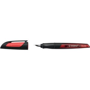Schulfüller EASYbuddy® - Feder A, schwarz/rot, inkl. Standardpatrone