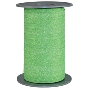 Ringelband - 10 mm x 100 m, Glitter grün