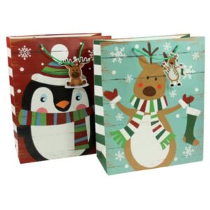 Weihnachts-Geschenktragetasche Kind 2 Motive sortiert - 26 x 32 x 12 cm