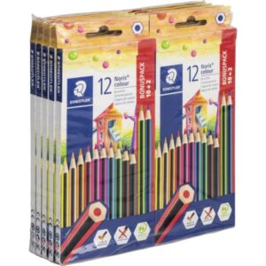 Farbstifte Noris® colour Promotion Set - 3 mm, Kartonetui 10+2 Farben sortiert