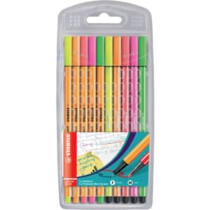 Fineliner & Filzstifte - point 88® + Pen 68 - 10er Pack - Neonfarben