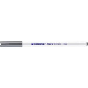 4600 Textilpen - Rundspitze, 1 mm, grau