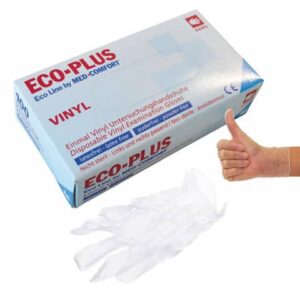 Einmalhandschuhe - Größe XL, 100 Stück, Vinyl, weiß