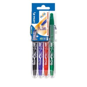 Tintenroller FriXion Ball 0.7 - 0,4 mm, 4er Pack sortiert, radierbar