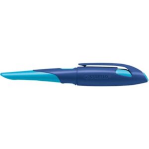 Schulfüller EASYbirdy® - Linkshänder Feder M, mitternachtsblau/azur, inkl. Patrone