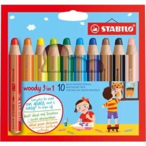 Multitalent-Stift woody 3 in 1 - 10er Pack, sortiert
