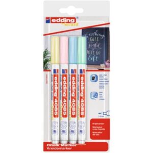 4085 Kreidemarker - 1 - 2 mm, 4er Bister, pastell sortiert