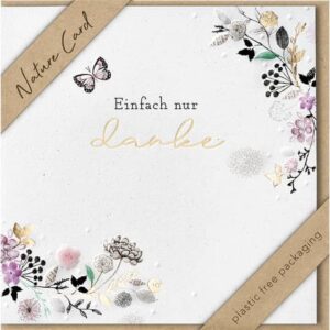 Danke Karte Nature Card - inkl. Umschlag