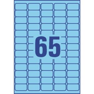 L4791-20 Etiketten - 38,1 x 21,2 mm, blau, 1.300 Etiketten/20 Blatt, wiederablösbar