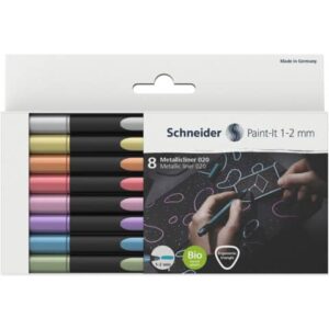 Metallicliner Paint-It 020 - 1-2 mm, sortiert, 8er Etui