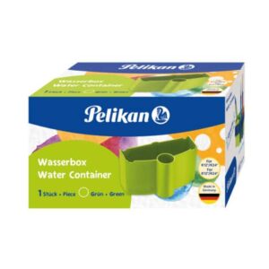 Wasserbecher mit Pinselhalter - grün
