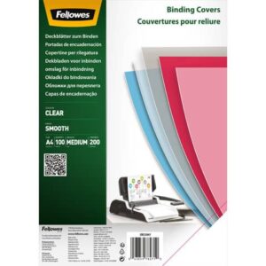 Deckblätter - A4, PET 200 g/qm, glatt transparent, 100 Stück