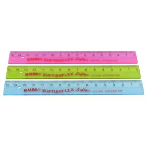 Lineal Softie Flex Lefty - 15 cm, Kunststoff, Linkshänder