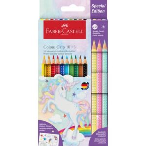 Buntstifte Colour GRIP Einhorn - 10+3 Farben, Kartonetui inkl. Aufkleber